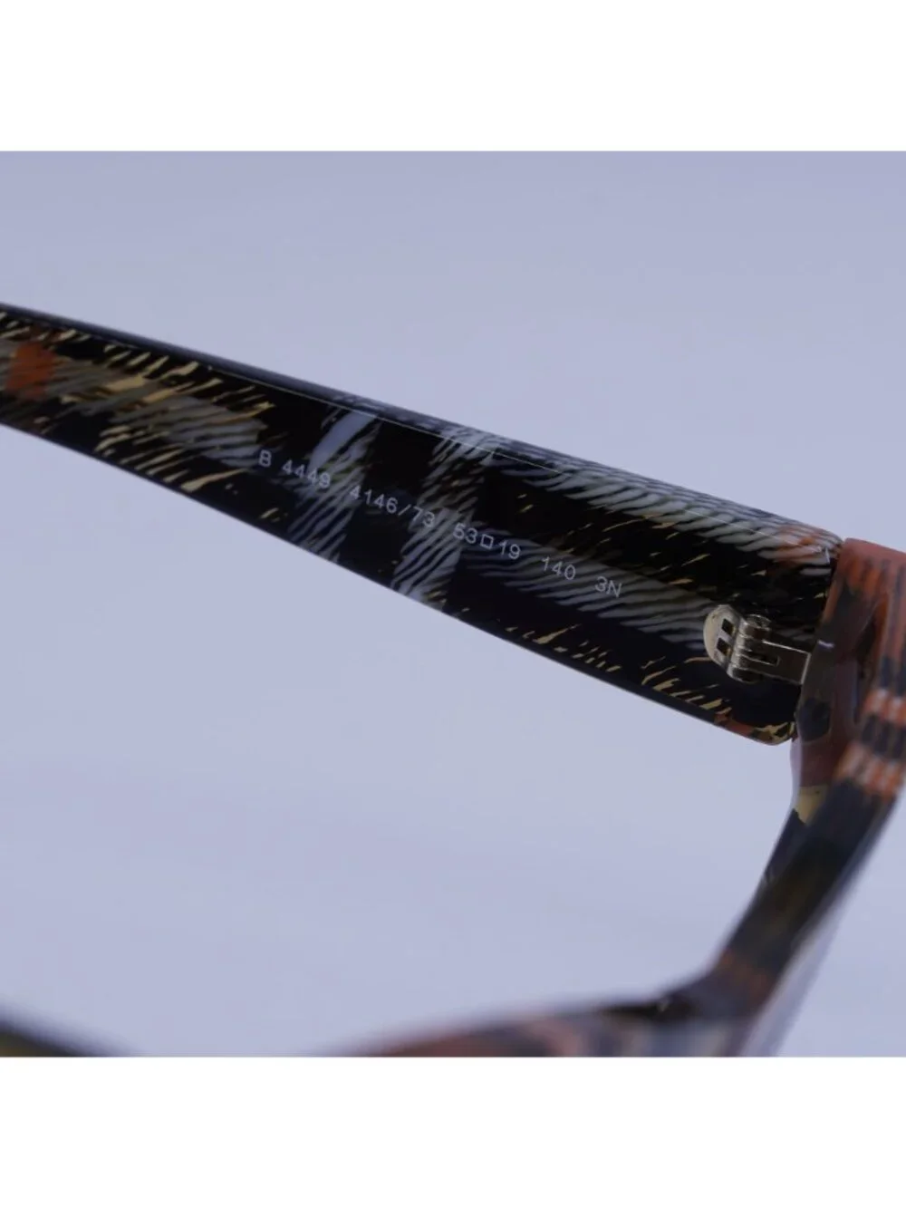 Burberry BE4449 4146/73 Square Sunglasses Check Sand Frame, Grey Lenses